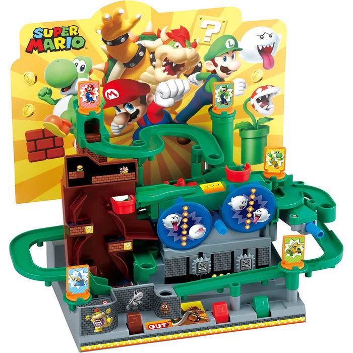 Epoch - Jeu de plateau de compétence Super Mario Adventure Game Dx 7377 - Jeu d'adresse avec personnages Mario Bros - Jeu familial recommandé à partir de 4 ans