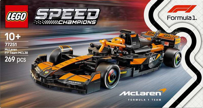 LEGO Speed Champions 77251 McLaren F1 Team MCL38 Voiture de course de F1