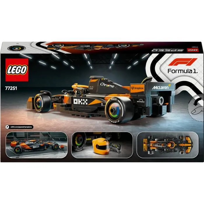 Lego Speed Champions 77251 Voiture de Formule 1 McLaren Team MCL38 - Jeu de construction pour enfants de 10 ans et plus
