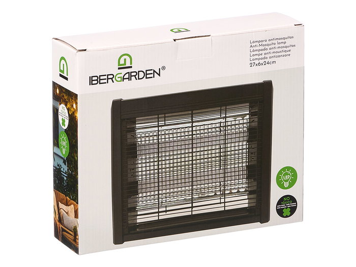 IBERGARDEN Lampara Antimosquito Negra IBERGARDEN Lampara Antimosquito Negra