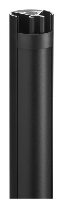 Vogel's PUC 2415B Tube Connect-It pour Montage Plafond, 150 cm, Aluminium, Noir, Système Modulaire avec Conduits pour Câbles
