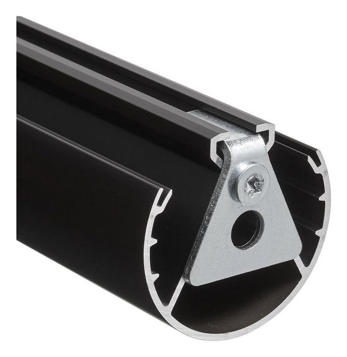 Vogel's PUC 2415B Tube Connect-It pour Montage Plafond, 150 cm, Aluminium, Noir, Système Modulaire avec Conduits pour Câbles