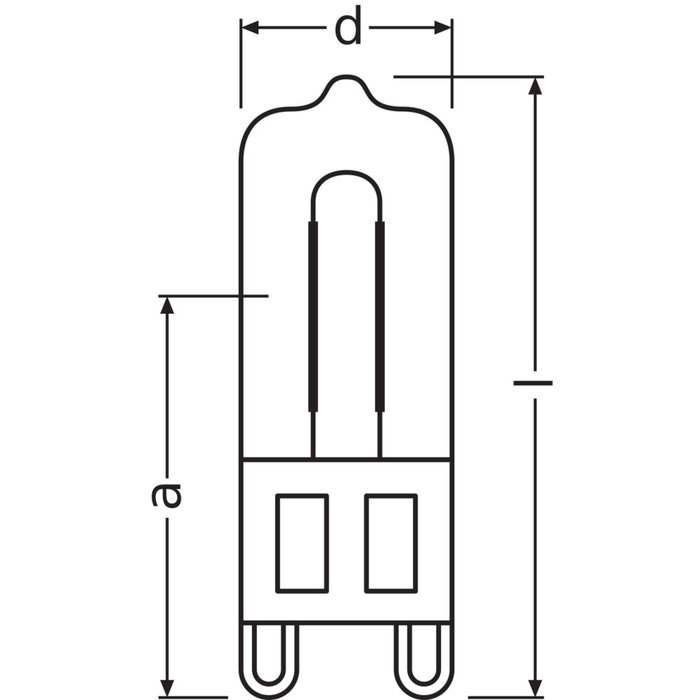 Osram Halogène Direct G9 25W 260Lm 2700K Osram Halogène Direct G9 25W 260Lm 2700K