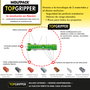 WOLFPACK LINEA PROFESIONAL Taco Topgripper Bimaterial Ø 8 mm (Boîte de 100 unités)