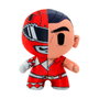 Bizak Peluche Power Rangers Ranger Rouge 18 cm - Licencié Officiel