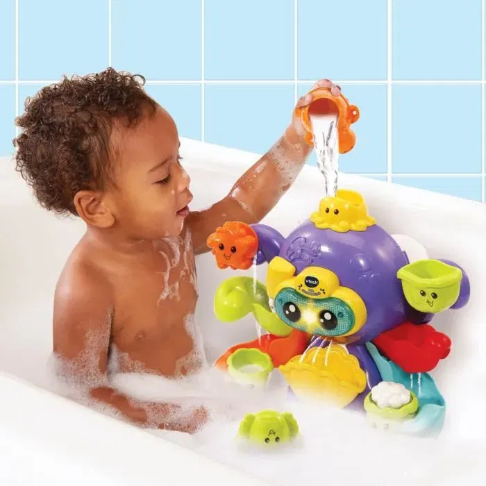 VTech Baby - Jouet de Bain Interactif Polo Mon Poulpe Rigolo - Multicolore - Pour Bébé de 1 à 5 Ans VTech Baby - Jouet de Bain Interactif Polo Mon Poulpe Rigolo - Multicolore - Pour Bébé de 1 à 5 Ans