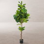 BigBuy Home Plante décorative Ficus 200 cm en Polyuréthane et Ciment