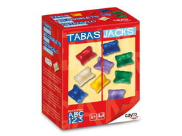 Cayro - Jeu de tabas traditionnel en plastique pour enfants - 9x13x5 cm - Jeu de lancer et de rattrapage - À partir de 3 ans - Version multilingue