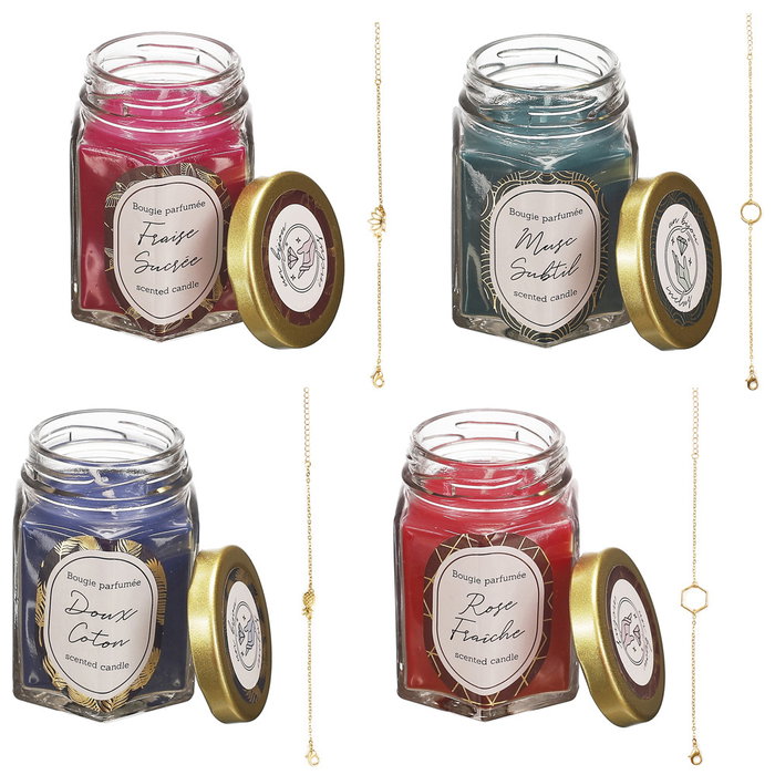 Home Deco Factory Bougie Parfumée avec Bijou Surprise