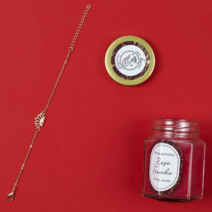 Home Deco Factory Bougie Parfumée avec Bijou Surprise