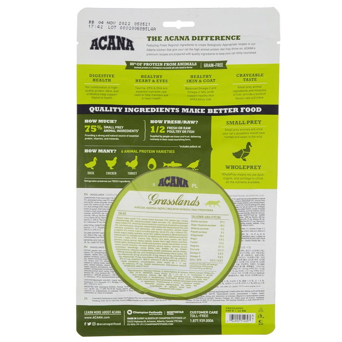 Aliments pour chat Acana Poulet Poisson 340 g
