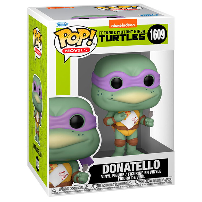 Funko Pop - Figurine Tortues Ninja Teenage Mutant Donatello en Vinyle - 9 cm dans sa Boîte Cadeau
