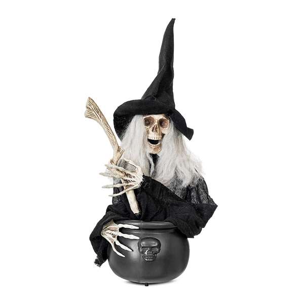 My Other Me Bruja con caldero - Décor de sorcière avec chaudron, sculpture décorative Halloween 20 x 20 x 60 cm My Other Me Bruja con caldero - Décor de sorcière avec chaudron, sculpture décorative Halloween 20 x 20 x 60 cm