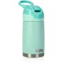 Nuby Gourde Isotherme pour Enfants Reflex Flip-it 300 ml - Acier Inoxydable Turquoise avec Bec en Silicone Souple et Bouchon Anti-Fuite