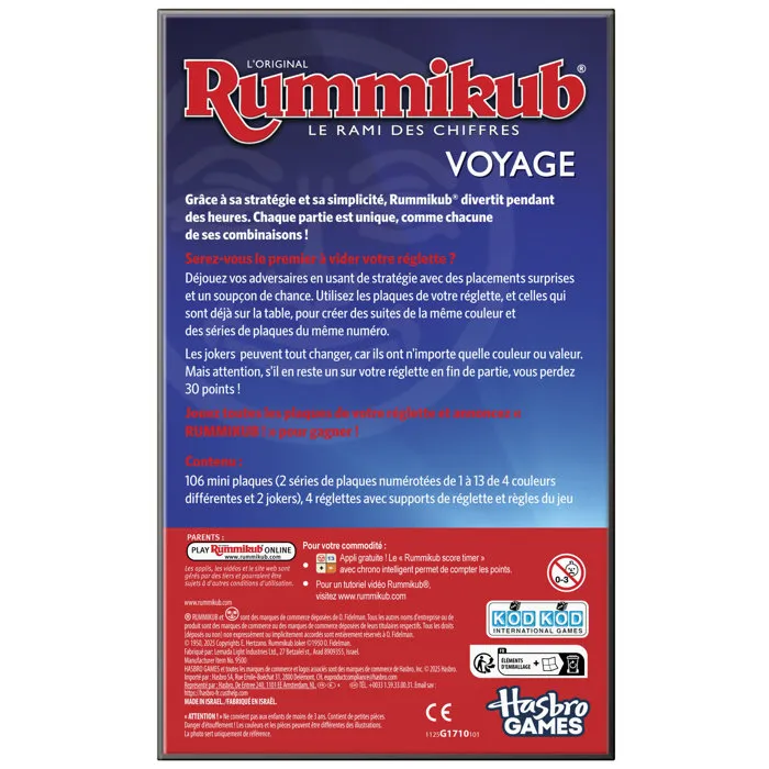 Hasbro Gaming Rummikub Édition Voyage