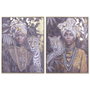 Home ESPRIT Toile ESPRIT Colonial Africaine 75 x 3,5 x 100 cm (2 Unités)