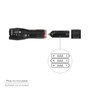 WOLFPACK LINEA PROFESIONAL Lampe Torche LED en Aluminium 300 Lumens avec Zoom