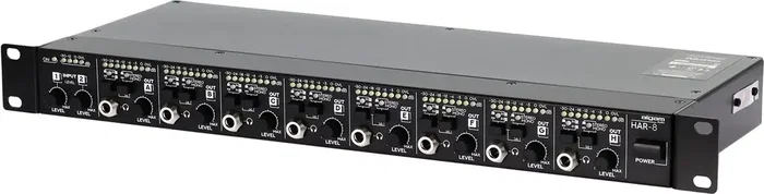 ALGAMAUDIO Amplificateur Casque 8 Canaux Rackable 1U avec Entrées Jack TRS