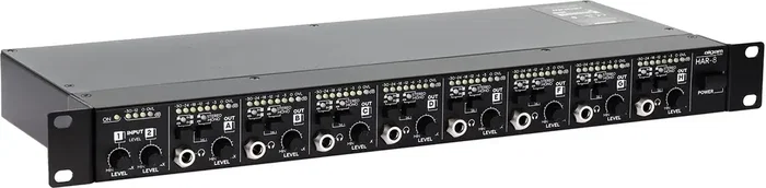 ALGAMAUDIO Amplificateur Casque 8 Canaux Rackable 1U avec Entrées Jack TRS