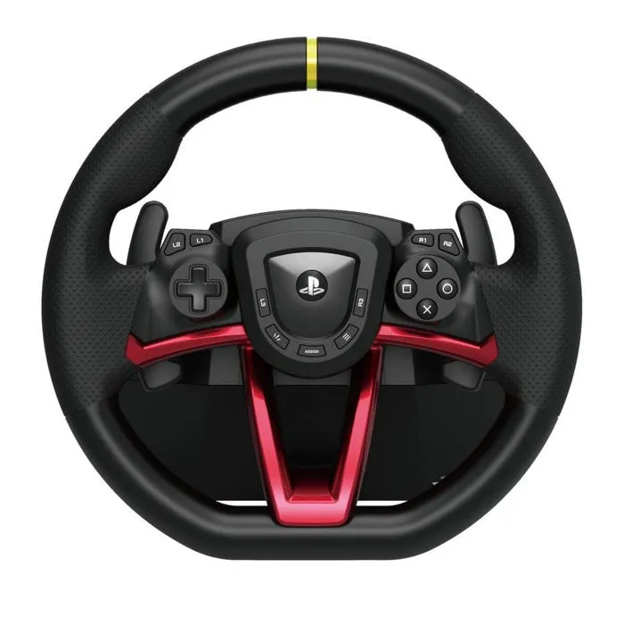 Hori Apex - Volant de course sans fil noir et rouge - Compatible PS5, PS4 et PC - Volant jeu vidéo avec garantie 2 ans Hori Apex - Volant de course sans fil noir et rouge - Compatible PS5, PS4 et PC - Volant jeu vidéo avec garantie 2 ans