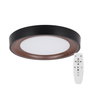 Plafonnier LED décoratif circulaire 30 W CCT 3 000-6 000 K avec télécommande, noir