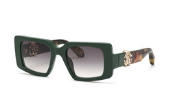 Roberto Cavalli SRC039M510D80 - Lunettes de soleil Vert et Gris