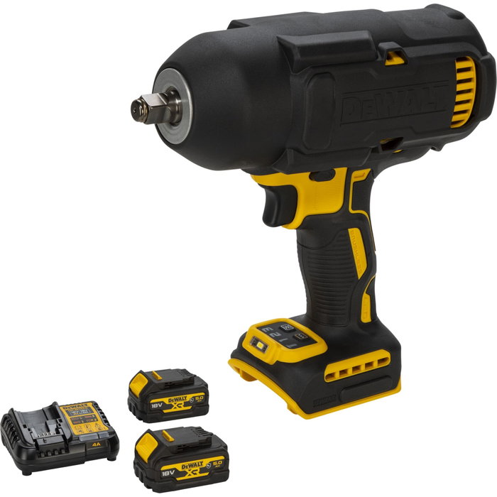DeWalt DCF900P2G-QW Clé à choc sans fil 1/2 pol. (2x 5,0 Ah XR Battery + Chargeur) DeWalt DCF900P2G-QW Clé à choc sans fil 1/2 pol. (2x 5,0 Ah XR Battery + Chargeur)