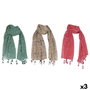 Home ESPRIT Écharpe Marron Vert Rose (3 Unités)