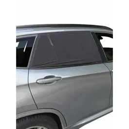 Tineo Pare-soleil Voiture Bébé - 2 Housses Chaussettes - Protection UV 80%, Contre la Chaleur - Taille Universelle 50x80cm à 80x110cm - Noir