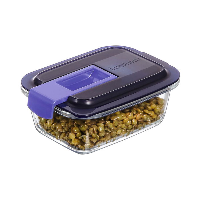 Luminarc Récipient Hermétique Rectangulaire Easy Box 38 cL en Verre Trempé Luminarc Récipient Hermétique Rectangulaire Easy Box 38 cL en Verre Trempé