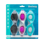 Bestway 21095 Lunettes de Natation Adulte Corne en Silicone Kit 3 Pièces Antibuée +14 Ans Piscine et Plage