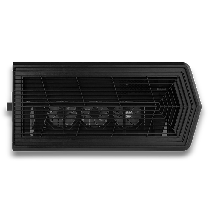 Nox Hummer Anvil - Boîtier PC Gaming Semi-Tour ATX, Verre Trempé Incurvé, ARGB, 5 Ventilateurs PWM, Noir