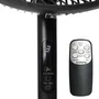 Oceanic Ventilateur sur pied 2 en 1 avec télécommande - 45W - Diamètre 40 cm - Hauteur réglable 69-120 cm - 3 vitesses et minuterie - Noir