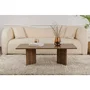 SABIN Venezia Walnut Table basse rectangulaire