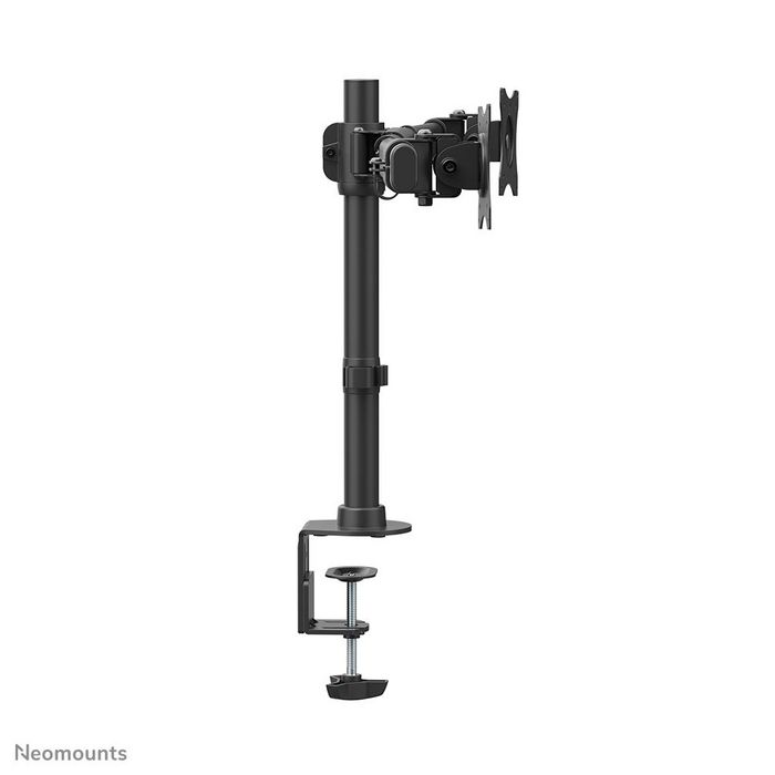 Neomounts Support de Bureau FPMA-DCB100DBLACK - Support Double Écran Pivotant, Inclinable, Rotatif, pour 2 Moniteurs jusqu'à 27", VESA 75x75/100x100, Fixation Pince ou Œillet, Noir