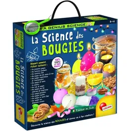 Lisciani Giochi Genius Science - La Science Des Bougies Ludiques - Kit Loisirs Créatifs Pour Créer des Bougies Colorées et Parfumées Saisonnières