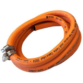 Homelux Tuyau de gaz butane 1,5 m avec colliers de serrage