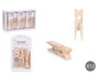 PINCELLO Set de 12 pinzas madera natural med