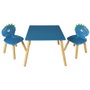 Home Deco Kids Ensemble de table et 2 chaises Dinos pour enfant