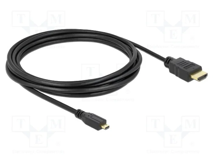 DELOCK Câble HDMI vers micro HDMI 2m Noir 4K DELOCK Câble HDMI vers micro HDMI 2m Noir 4K