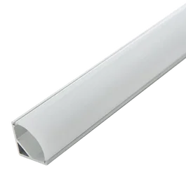 BX3 Light BX3-A1616 - Profilé aluminium pour bande LED, difuseur opale, installation dans les angles, 2 mètres