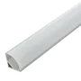 BX3 Light BX3-A1616 - Profilé aluminium pour bande LED, difuseur opale, installation dans les angles, 2 mètres