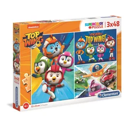 Clementoni Set Trio Top Wings - 3 puzzles de 48 pièces