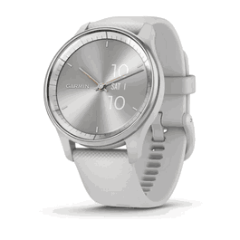 Garmin Vivomove Trend 010-02665-03 - Montre connectée hybride 40 mm, bracelet en acier inoxydable argenté