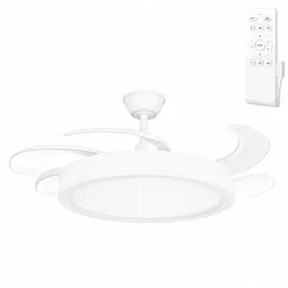 Ventilador DC Blanco 59W 5900lm 3500-4000-6500K 4 Aspas 6 Velocidades