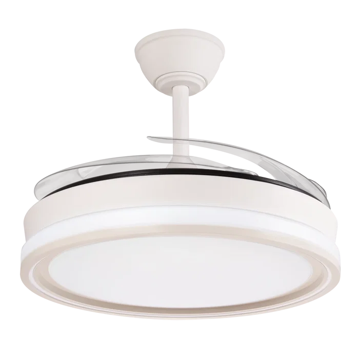 Ventilador DC Blanco 59W 5900lm 3500-4000-6500K 4 Aspas 6 Velocidades