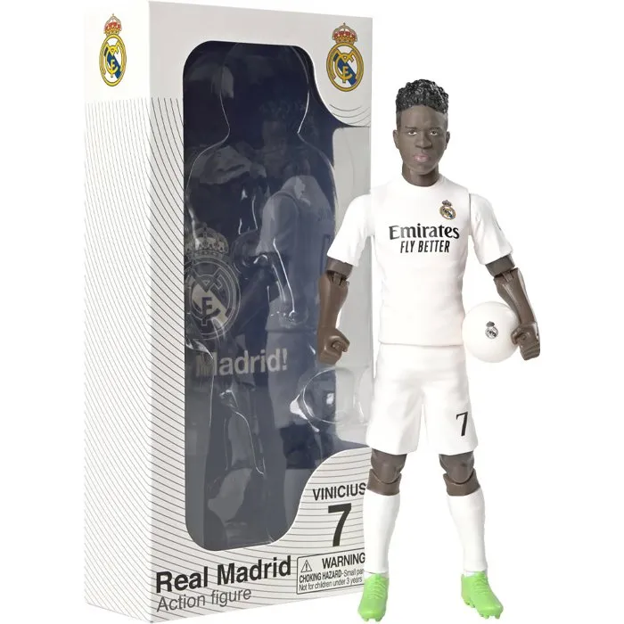 Megableu Figurine Articulée Vinicius Real Madrid - 20 cm - Football Collection - Version française