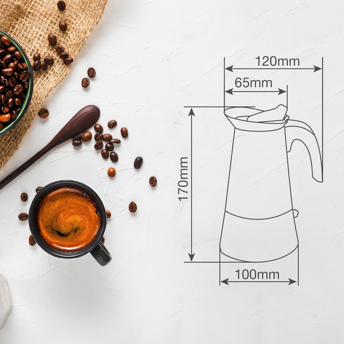 Väline Cafetera inducción Sembe 4 tazas Väline Cafetera inducción Sembe 4 tazas