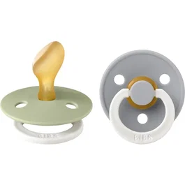 Bibs Sucette BIBS Colour Anatomique T2 Phosphorescente Sage Cloud - Lot de 2