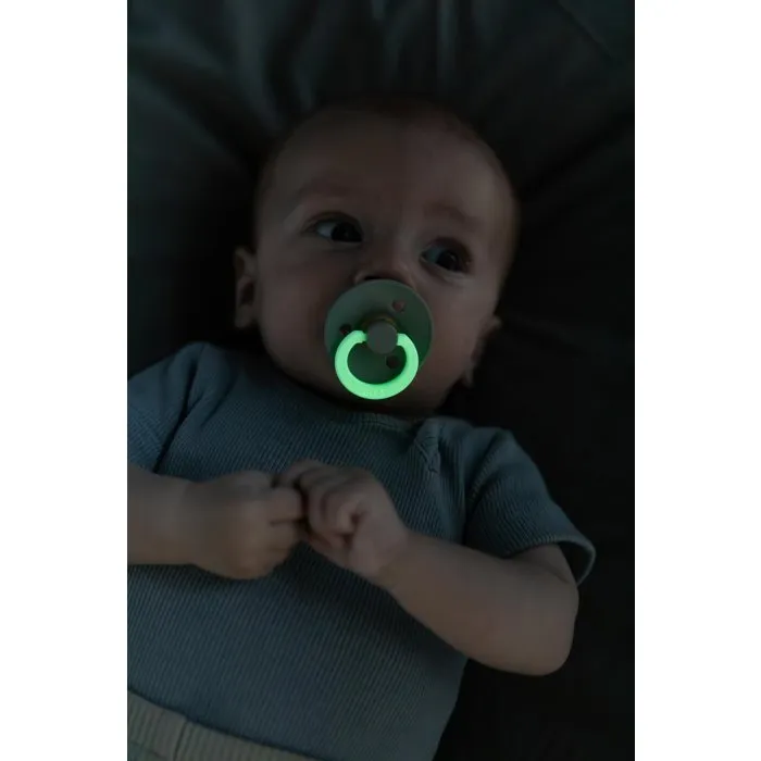 Bibs Sucette BIBS Colour Anatomique T2 Phosphorescente Sage Cloud - Lot de 2